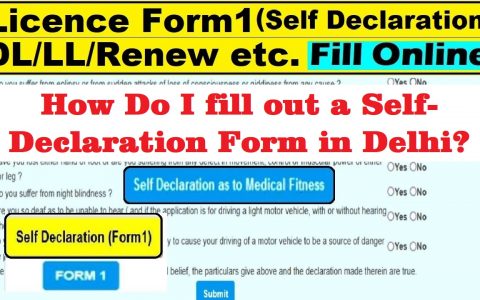 How Do I fill out a self-Declaration Form in Delhi