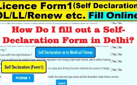 How Do I fill out a self-Declaration Form in Delhi