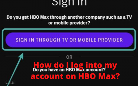 How do I log into my account on HBO Max?