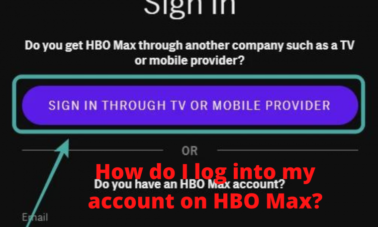 How do I log into my account on HBO Max?