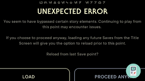 Jedi Survivor Unexpected Error