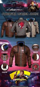 Cyberpunk 2077 Jacket - Infographic by The Genuine Leather