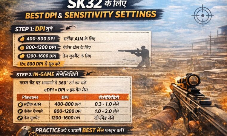 SK32 Game Perfect DPI Sensitivity Settings