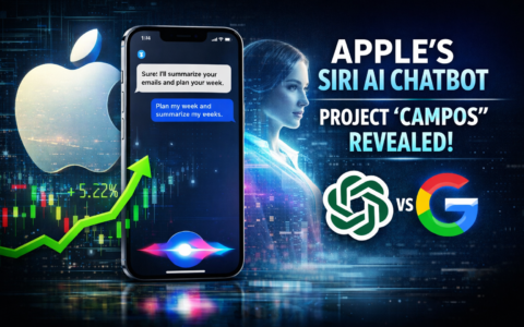 Apple stock surges as the company prepares a major Siri AI chatbot overhaul under Project Campos, signaling a bold move into generative AI