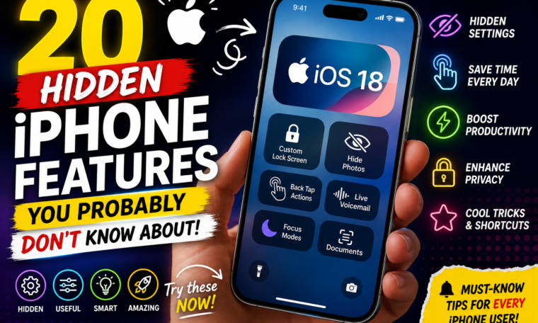 20 Hidden iPhone Features You Probably Don't Know About in 2026