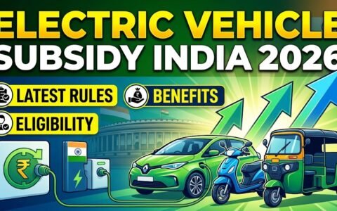 Electric Vehicle Subsidy in India 2026: Latest Rules, Benefits & Eligibility