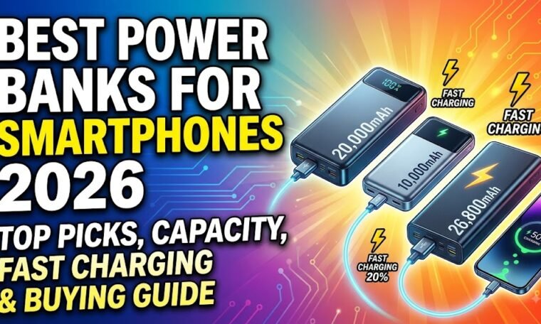 Best Power Banks for Smartphones in 2026: 10,000mAh & 20,000mAh Fast-Charging Options