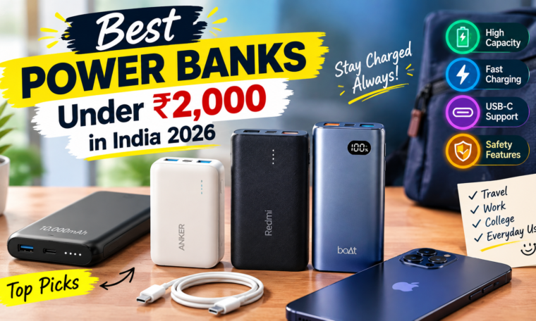 Best Power Banks Under ₹2,000 in India 2026: Top Picks