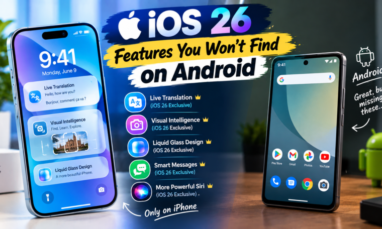 iOS 26 Features You Won't Find on Android: What's Different?