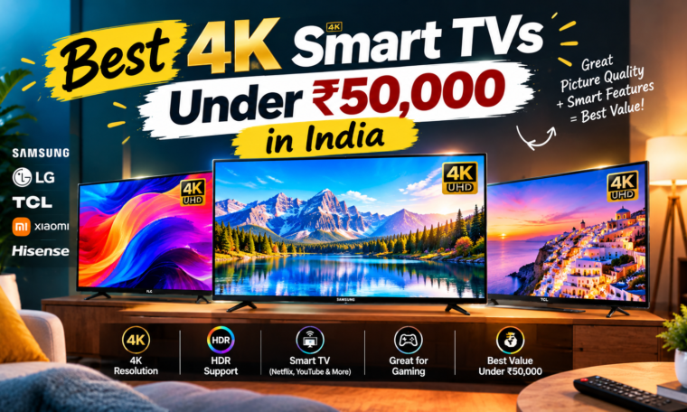 Best 4K Smart TVs Under ₹50,000 in India 2026